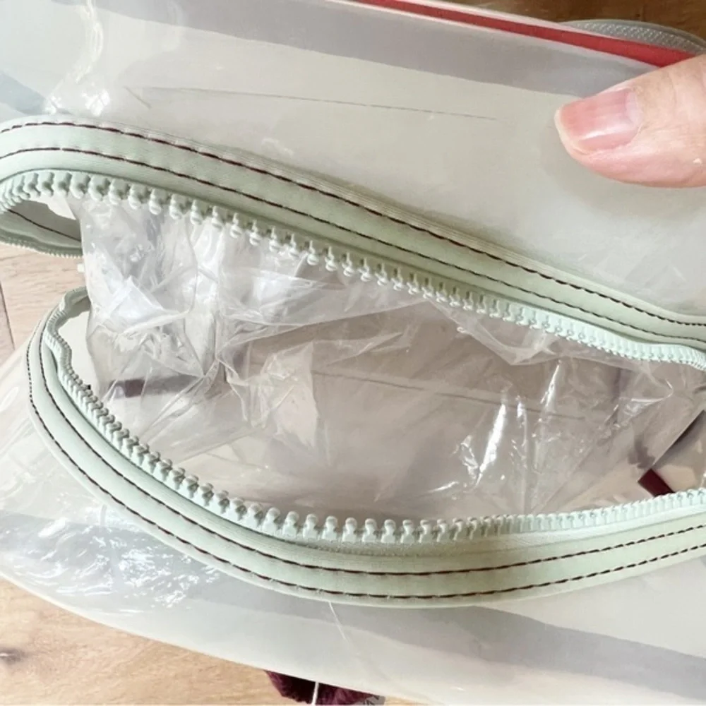 💋Zara kid mint color zipper plastic backpack